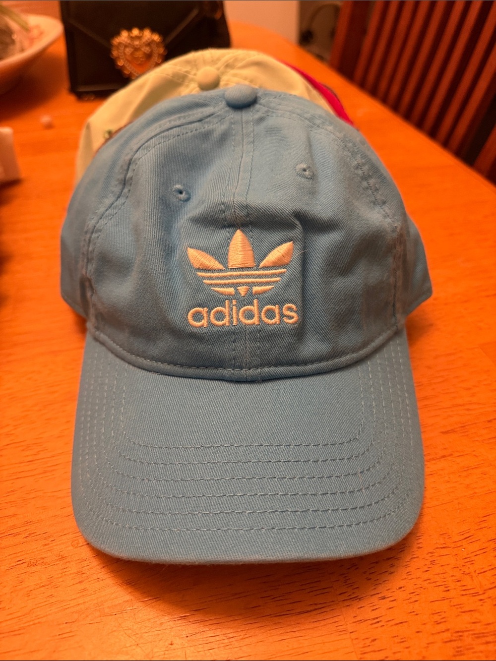 adidas Light Blue Trefoil Cap with White Logo